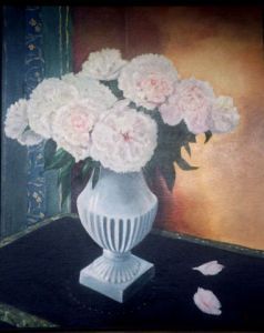 Voir le détail de cette oeuvre: Le vase blanc aux pivoines